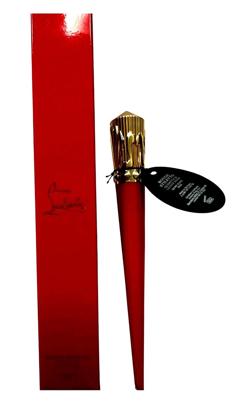 Christian Louboutin Rouge Stiletto Slimstick Glossy Shine Nude Lipstick ~ 3035